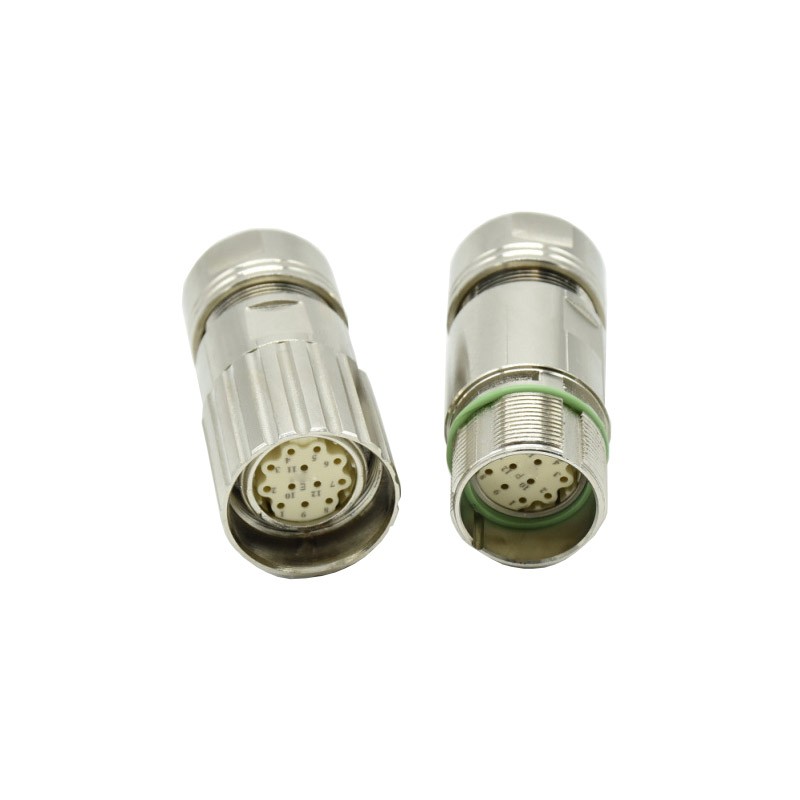 M23 connector 6,8,12,17,19 PIN(core) PIN, encoder servo motor plug and socket