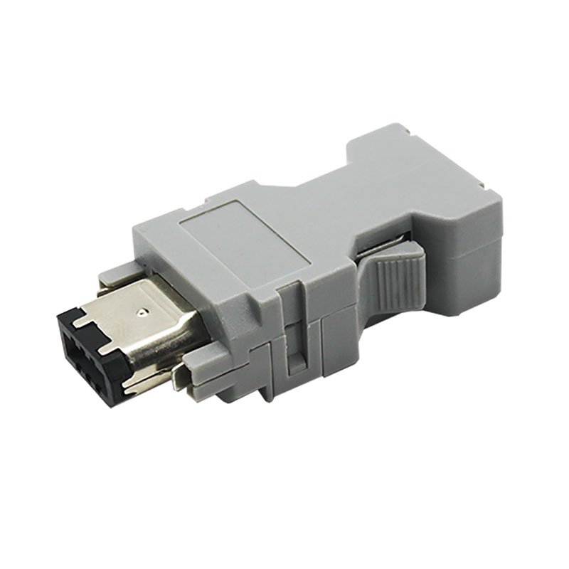 Delta ASD-B2/A2/AB series servo driver CN3 communication connector SM-6P gold plated plug