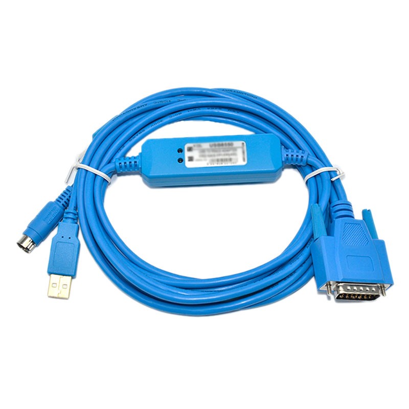 FP1 FP3 FP5 series PLC programming cable USB to round port /15 pin USB-AFP8550