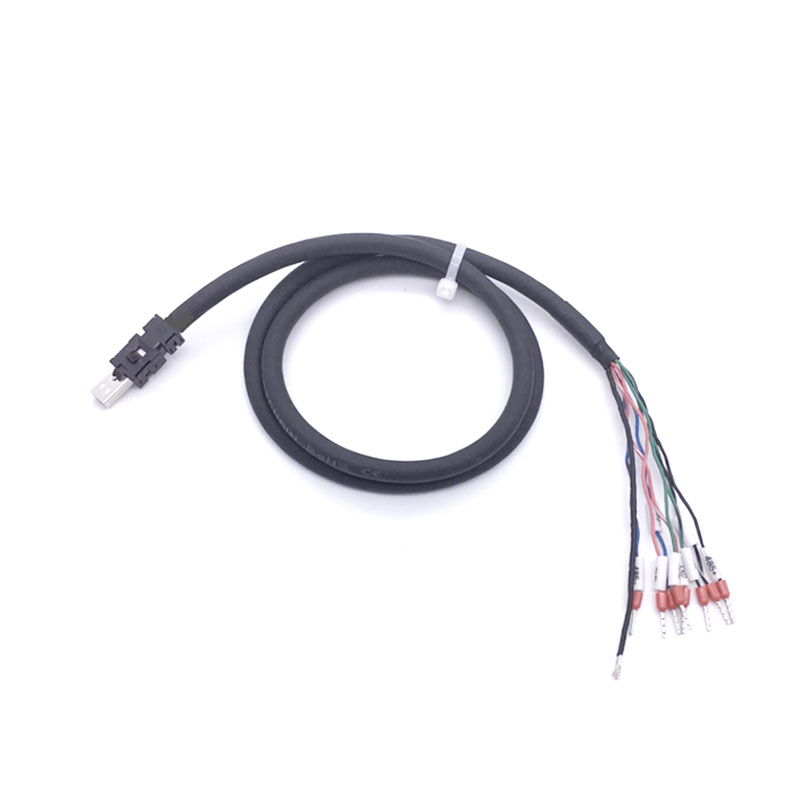 Panasonic A5 A6 servo driver X2 modular connection line TE 2040008-1 connector communication wire