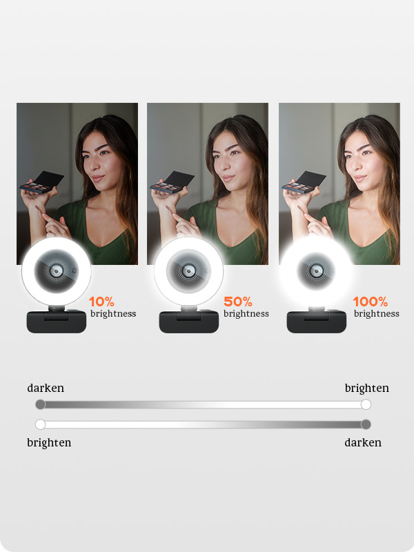 QHD 2K Ring Light Webcam(图5)