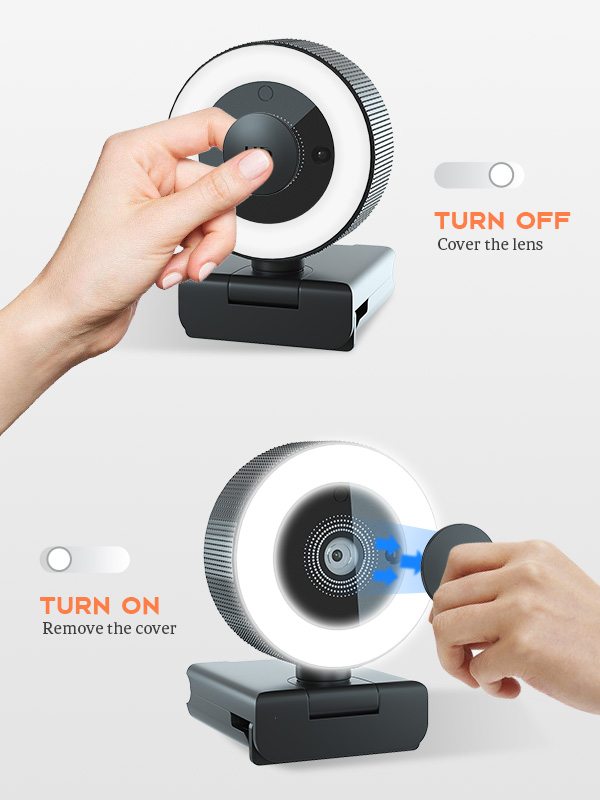 QHD 2K Ring Light Webcam(图7)