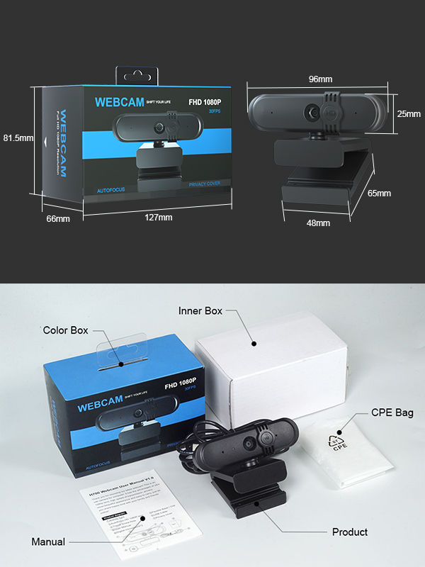 HD 1080P Autofocus Webcam(图8)