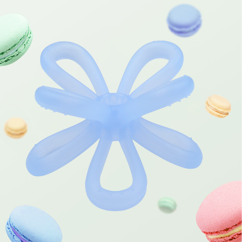 Silicone flower teether