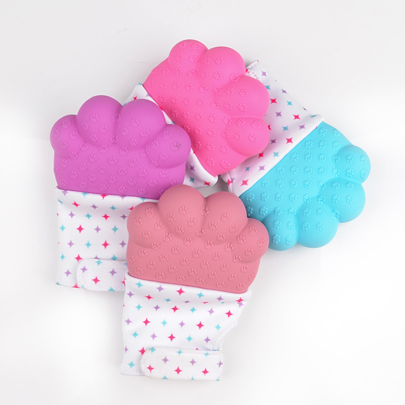 Bear's paw teether gloves