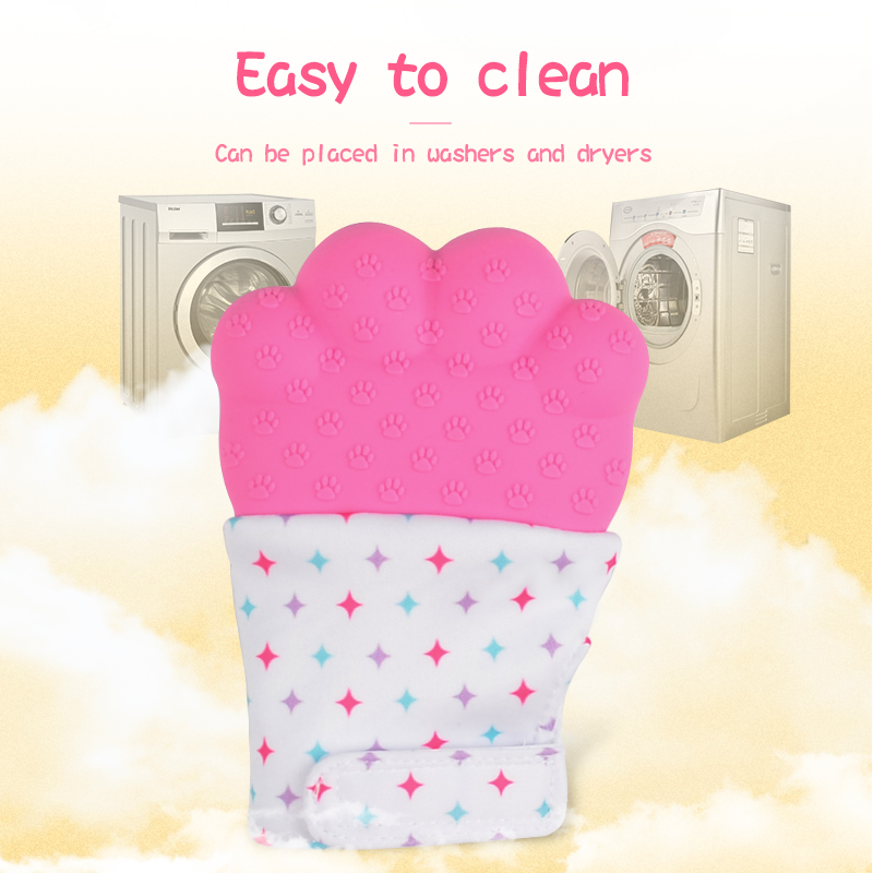 Bear's paw teether gloves