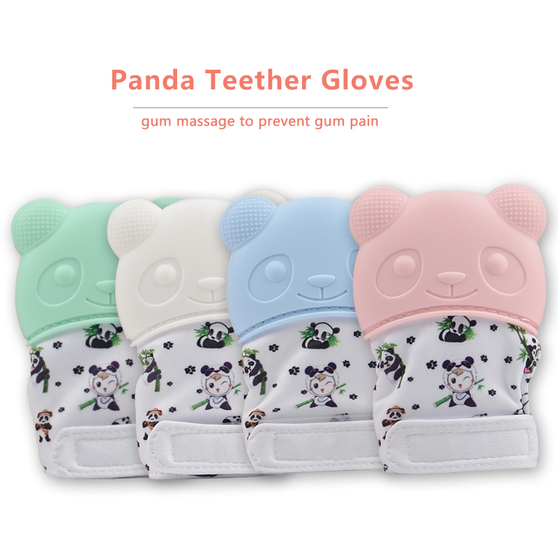Panda teether gloves