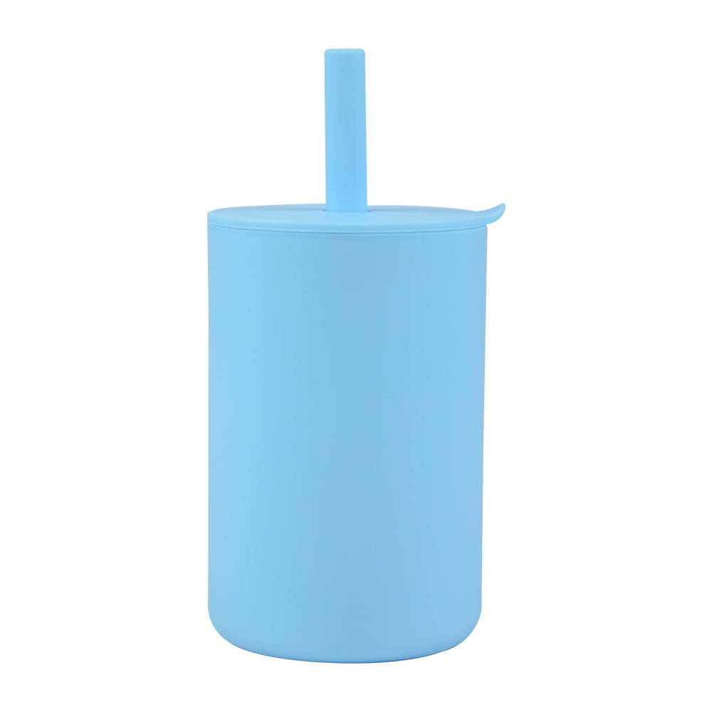 Silicone learn drinking cup