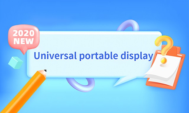 What is the experience of having a "universal portable display"?
