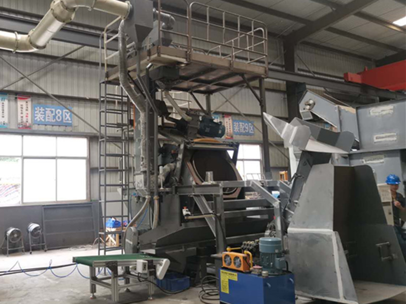 Drum Type shot blasting machine is ideal for metal sheet stamping parts and delivered to Sweden(图2)