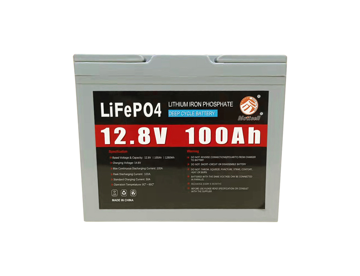 12V100Ah 磷酸鐵鋰電池替代鉛酸電池