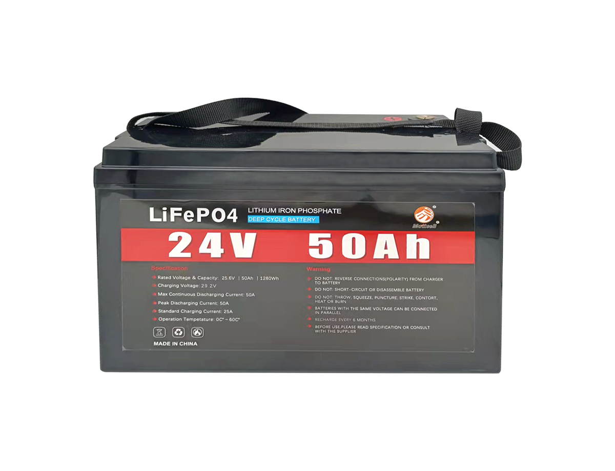 24V50Ah 磷酸铁锂电池替代铅酸电池
