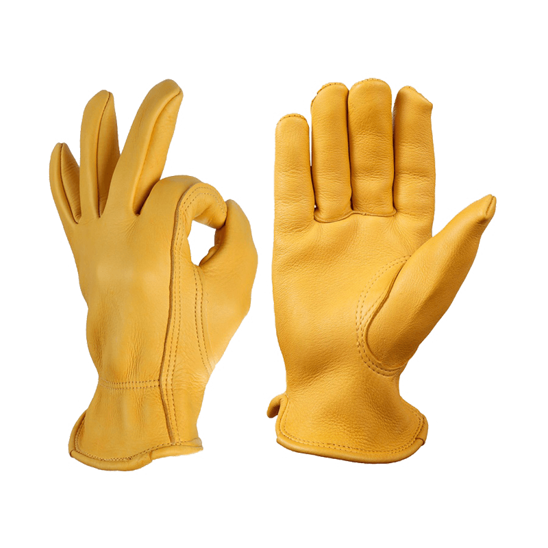 Genuine Leather Gants De Cuire Moto Vintage Motorcycle Motocross Hand Gloves for Men Women