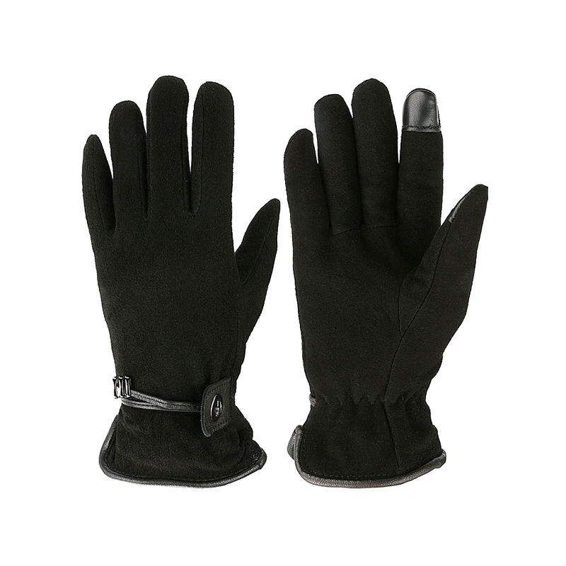 Fashion Winter Gloves Deerskin Leather Driving Touch Screen Gloves Women