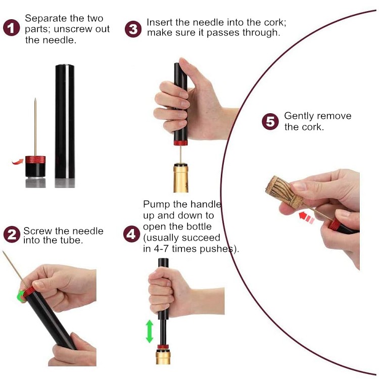 Pocket Air Pump Wine Opener(图6)