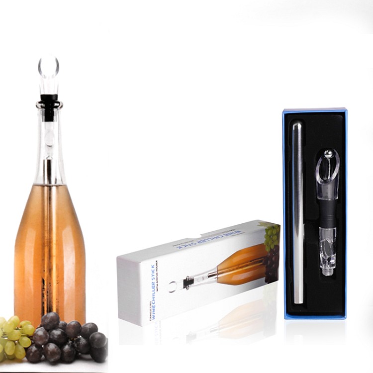 Stainless Steel Wine Chiller With Stopper